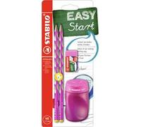Stabilo EASYgraph S - School Set - Rosa - per Mancini - con Gomma + Temperino