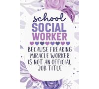 school social worker gifts: funny notebook for school social worker