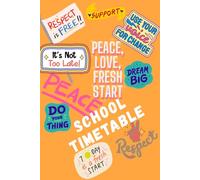 School Timetable Planner - Weekly Class Schedule with Notes & To-Do Lists | Academic Organizer for Students