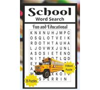 School Word Search: 6x9 55 Puzzles, Middle School Word Search, High School Word Search, Fun and Educational Puzzles