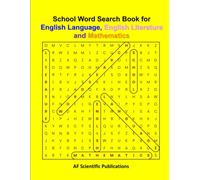 School Word Search Book for English Language, English Literature and Mathematics