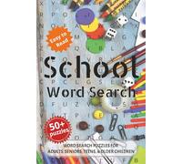 School Word Search Puzzle Book: Word searches with easy-to-read print off all things School, Learning, Studying, and More. 6x9 inches, 110 pages. 50+ ... Gift for Vacations, Holidays and Free Times.
