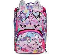 school Zaino Scuola SJ Gang Animal Unicorno Estensibile 41x27x16(22) cm + Omaggio Braccialetto e Portachiavi Paillettes, Rosa