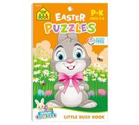 School Zone Easter Puzzles Workbook: 48 Pages, Preschool, Kindergarten, Mazes, Hidden Pictures, Dot to Dots, Connect the Dots, Easter Coloring Book, Stickers, Ages 3 to 6 (Little Busy Book Series)