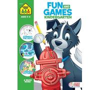 School Zone School Zone Fun and Games Kindergarten Activity Workbook (Tascabile)