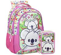 Schoolpack Julian Ross Koala Love Zaino Scuola Elementare, Astuccio Triplo riempito, Poliestere