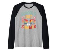 SCHOOL'S OUT FOR SUMMER Occhiali Retrò Palma Vacanza Fine Maglia con Maniche Raglan