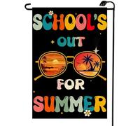 School'S Out For Summer Sunglasses Bandiere Colore Vivido Bandiera Durevole Flag Per Decorazione Interno Cortile 30X45Cm