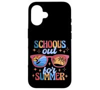 School's Out for Summer Sunglasses Fun Summer Break Vibes Custodia per iPhone 16