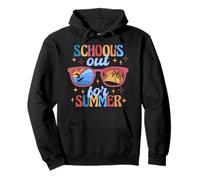 School's Out for Summer Sunglasses Fun Summer Break Vibes Felpa con Cappuccio