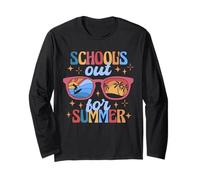 School's Out for Summer Sunglasses Fun Summer Break Vibes Maglia a Manica