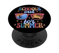 School's Out for Summer Sunglasses Fun Summer Break Vibes PopSockets PopGrip Adesivo