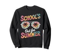 School's out for Summer Tie Dye Occhiali Sole Retro Vacanze Felpa