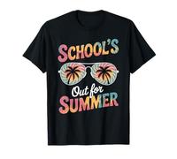 School's out for Summer Tie Dye Occhiali Sole Retro Vacanze Maglietta
