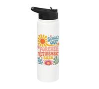 Schools Out Forever Retirement 2026 Retired Student Teacher Stainless Steel Insulated Water Bottle