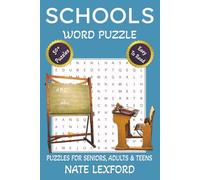 Schools Word Search Puzzle Book: Word Searches with Easy to Read Print about Schools, Education, Teachers and more | 6x9 inches, 110 pages |50+ Puzzles … Gifts for Vacations, Holidays and Free Times
