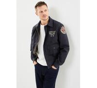 Schott - Blouson Pilote Zippe Brode Dos Schott. Blu - Abbigliamento XXL Blu