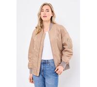 Schott - Bomber Femme Long Zippe Cote Schott Beige - Abbigliamento XL Beige