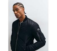 Schott giacca bomber imbottita in nylon nera-Nero XL