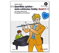 Schott Music - Giocare a flauto traverso - il mio hobby più bello 2 - Ristampa della scuola per flauto traverso di Cathrin Ambach - Libro di testo con clip (diverse forme/colori)