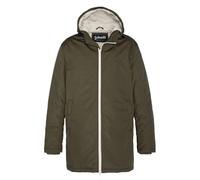 Schott NYC Bluster Schott-Giacca con Cappuccio Foderata, Motivo: Sherpa, Kaki Scuro, M Unisex-Adulto