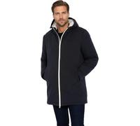 Schott NYC Bluster Schott-Giacca con Cappuccio Foderata, Motivo: Sherpa, Navy, L Unisex-Adulto