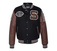 Schott NYC Lcteddybd2 Giubbotto, Navy/Cordovan, XL Uomo