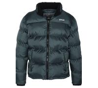 Schott NYC Giacca di mezza stagione 'Idaho' verde scuro / bianco Uomo Schott NYC XXL verde scuro / bianco