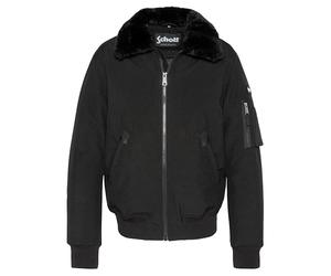 Schott NYC Giacca Scollo Pelliccia Schott Airlines Nero-Nero, Nero, L