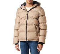 Schott NYC IDAHO2, Piumino con Cappuccio con Cerniera Unisex - Adulto, Beige, M