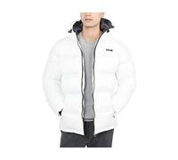 Schott NYC IDAHO2, Piumino con Cappuccio con Cerniera Unisex - Adulto, Bianco, XS