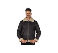 Schott NYC LC1259, Giacca di Pelle Uomo, Marrone/Beige (Cordovan/Café), M