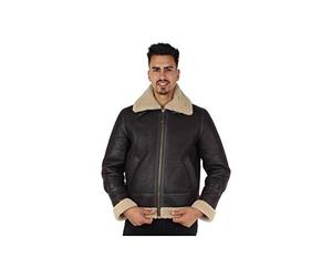 Schott NYC LC1259, Giacca di Pelle Uomo, Marrone/Beige (Cordovan/Café), M