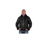 Schott NYC LC1259, Giacca di Pelle Uomo, Nero (Black), XL