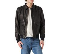 Schott NYC Lcflyvint Giacchetta di Pelle, Nero, M Uomo