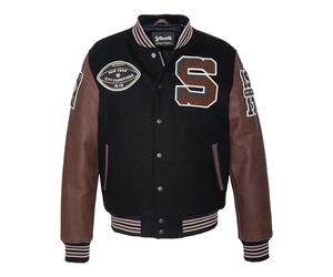 Schott NYC Lcteddybd2 Giubbotto, Navy/Cordovan, XXL Uomo