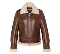 Schott NYC Lcw1257 Giacca in Pelle, Marrone, L Donna