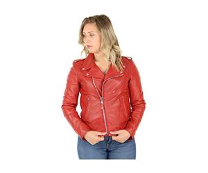 Schott NYC LCW1601D, Giacca, Donna, Rosso (Red), XS