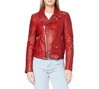 Schott NYC LCW8600, Giacca di Pelle, Donna, Rosso (Rouge), L
