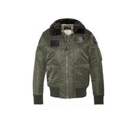 Schott NYC Oharavintrs BLOCCAGGIO Pilota con BADGHI E col Foglio FORNITA Amovibile Schott, Colore: Cachi, M Unisex-Adulto