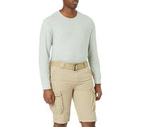 Schott NYC Pantaloncini da Uomo, Beige, 32W