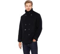 Schott NYC Seacoat Caban, Navy Scuro, XL Uomo