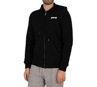 Schott NYC Swzip Felpa con Cappuccio, Nero (Black Black), Small Uomo