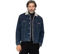 Schott NYC Trucksherpa - Giacca da uomo, blu, S