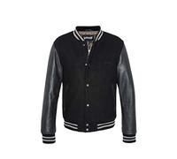 Schott nyc Lc8705 Giacca di Pelle, Nero/Nero, Large Uomo