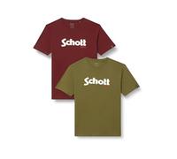 Schott NYC Uomo Tspklogo T-Shirt, Multicolore, 3XL EU, Multicolore, 3XL