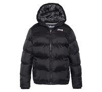 SCHOTT NYC UTAH2B, PIUMINO BAMBINO CON CAPPUCCIO E SPALLA SCHOTT Carrè Bambino, Black, 16