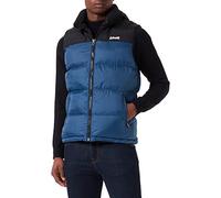 Schott Nyc Utahv, Gilet imbottito in spugna Uomo, Blu (Blu Acciaio), L