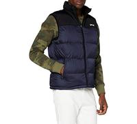 Schott Nyc Utahv, Gilet imbottito in spugna Uomo, Blu (Blu Navy), S