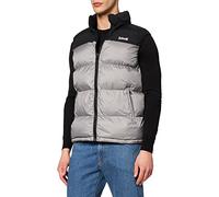 Schott Nyc Utahv, Gilet imbottito in spugna Uomo, Grigio (Argento), S